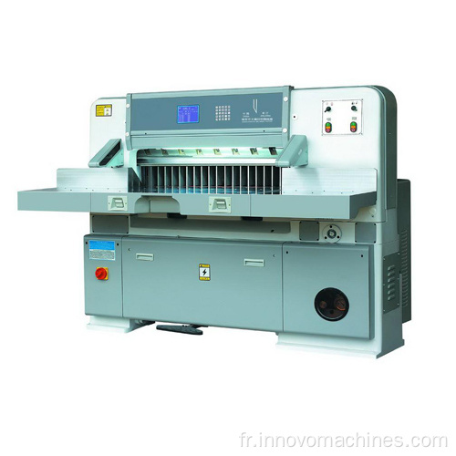 Machine à découper en papier à double guide hydraulique Innovo Microcomputer